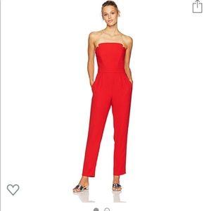 Jill Stuart red jumpsuit